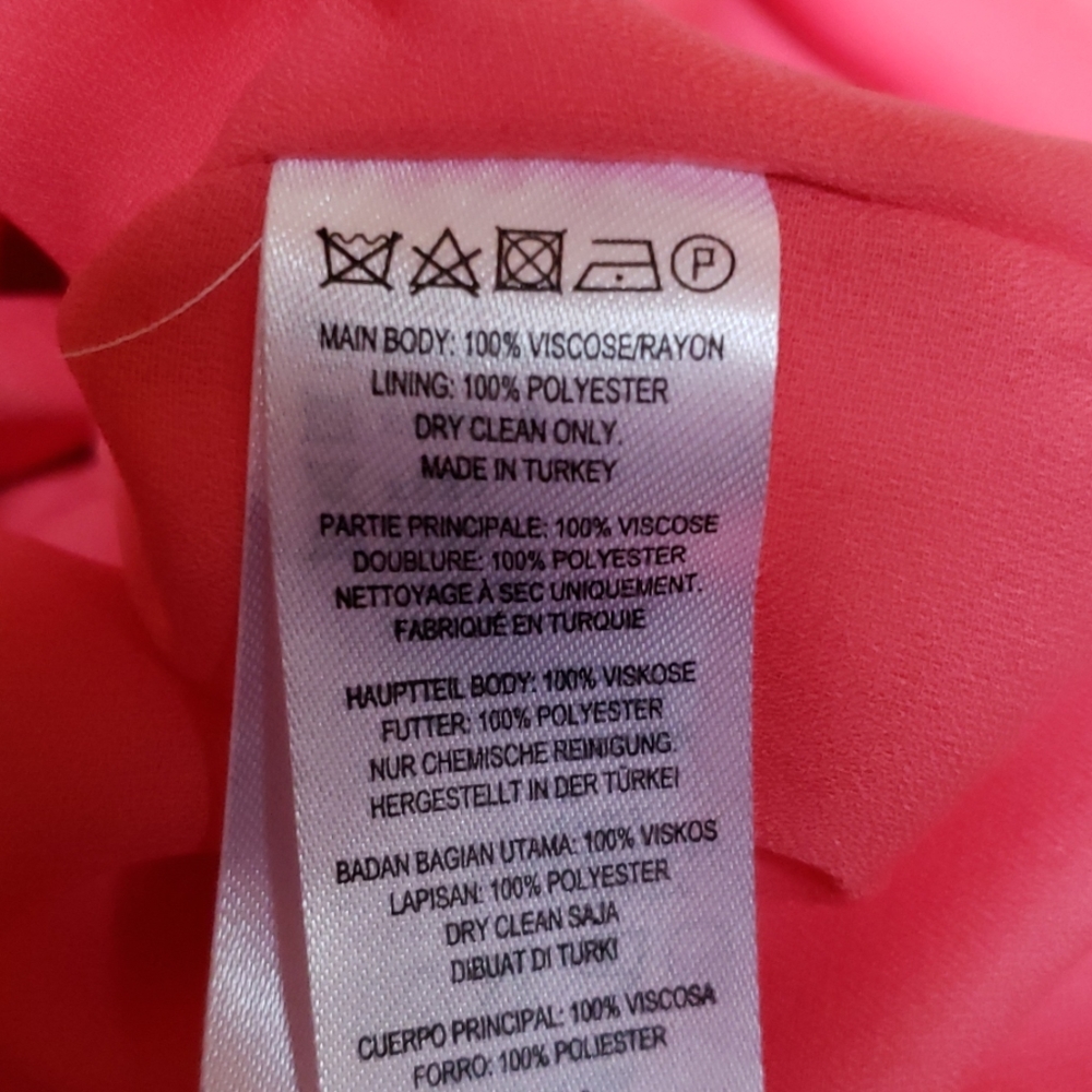 NWT French connection coral mini dress size 8 - Picture 5 of 6
